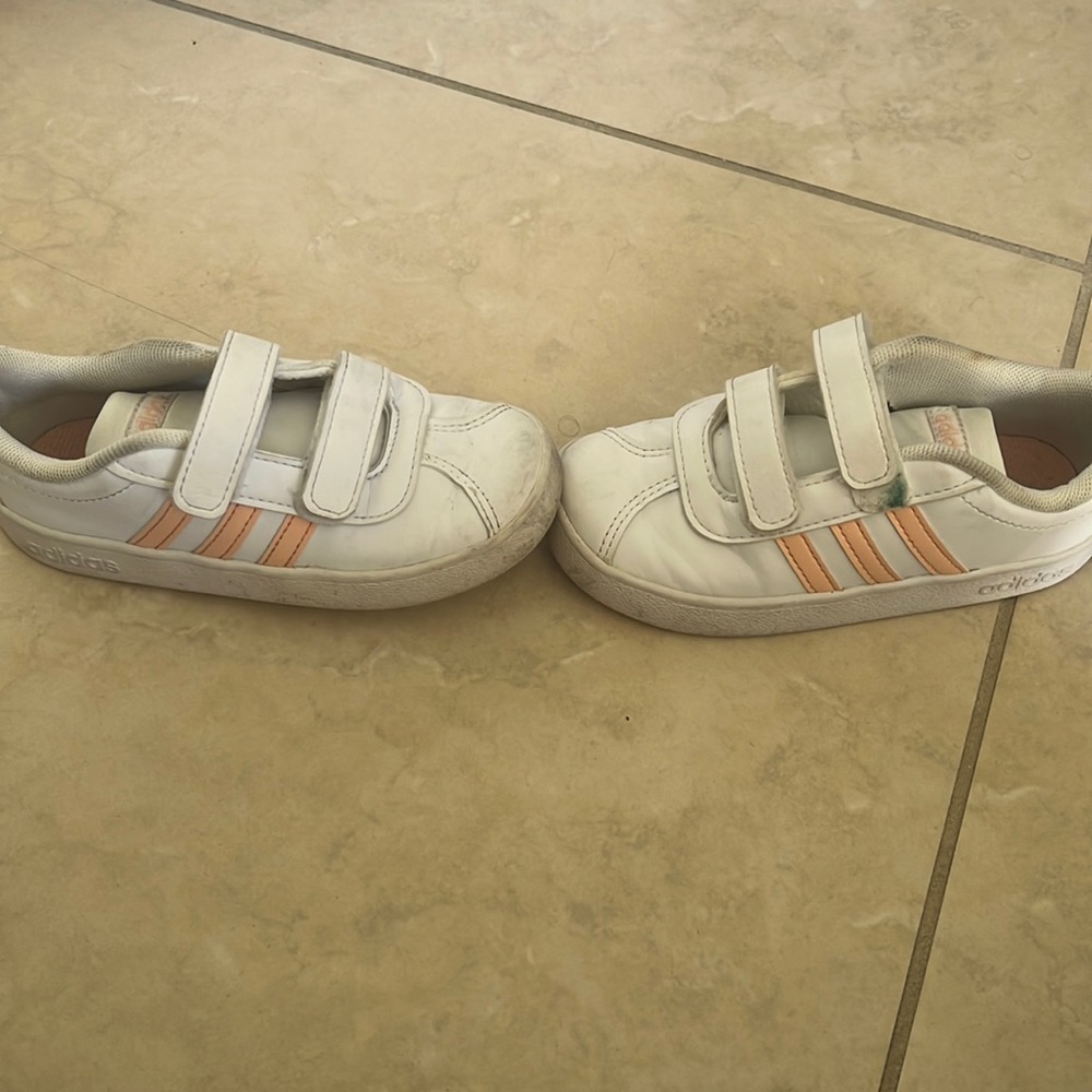 Shoes for kids, Adidas, white, zize 9